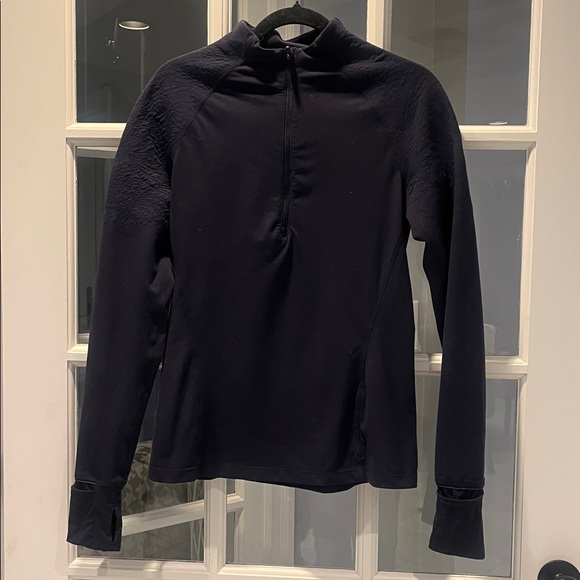 Lululemon Toasty Tech 1/2 Zip Navy Blue Sz 8 - Picture 3 of 6